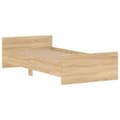 Miniatyrbilde 4 av 11: vidaXL Sengeramme uten madrass sonoma eik 90x190 cm konstruert tre
