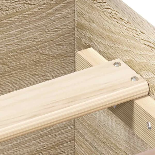 vidaXL Sengeramme uten madrass sonoma eik 90x190 cm konstruert tre