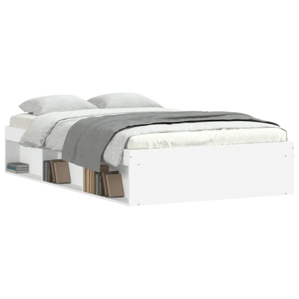 vidaXL sengeramme 120x190 cm hvid