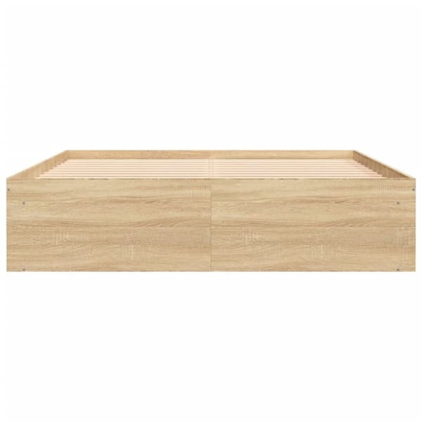 vidaXL Sengeramme sonoma eik 140x200 cm
