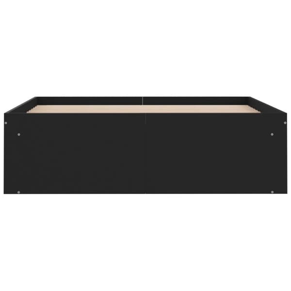 vidaXL Sengeramme svart 120x200 cm