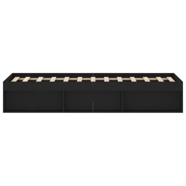 vidaXL Sengeramme svart 120x200 cm