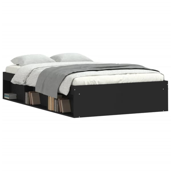 vidaXL Sengeramme svart 120x200 cm