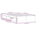 Miniatyrbilde 10 av 11: vidaXL Sengeramme brun eik 120x190 cm
