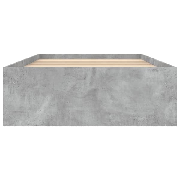 vidaXL Sängynrunko betoninharmaa 100x200 cm
