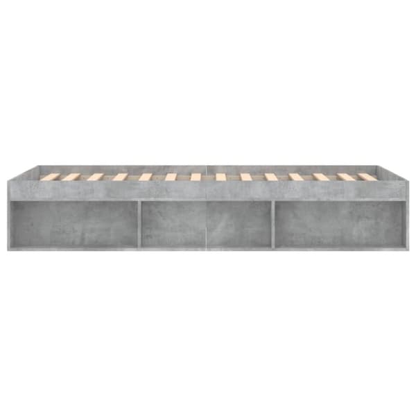 vidaXL Sängynrunko betoninharmaa 100x200 cm