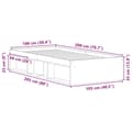 Pikkukuva 11 / 11: vidaXL Sängynrunko betoninharmaa 100x200 cm