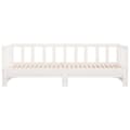 Miniatyrbilde 7 av 11: vidaXL Uttrekkbar dagseng hvit 90x200 cm heltre furu