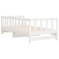 Miniatyrbilde 9 av 11: vidaXL Uttrekkbar dagseng hvit 90x200 cm heltre furu