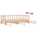 Miniatyrbilde 10 av 11: vidaXL Uttrekkbar dagseng 90x190 cm heltre furu