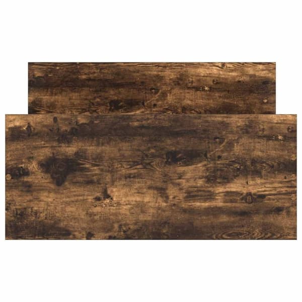 vidaXL sengeramme 100x200 cm konstrueret træ røget egetræsfarve