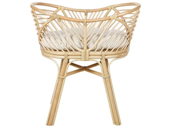 Kehto luonnonväri rottinki 87 x 55 x 92 cm vauvalle pehmusteella boho rustiikkinen