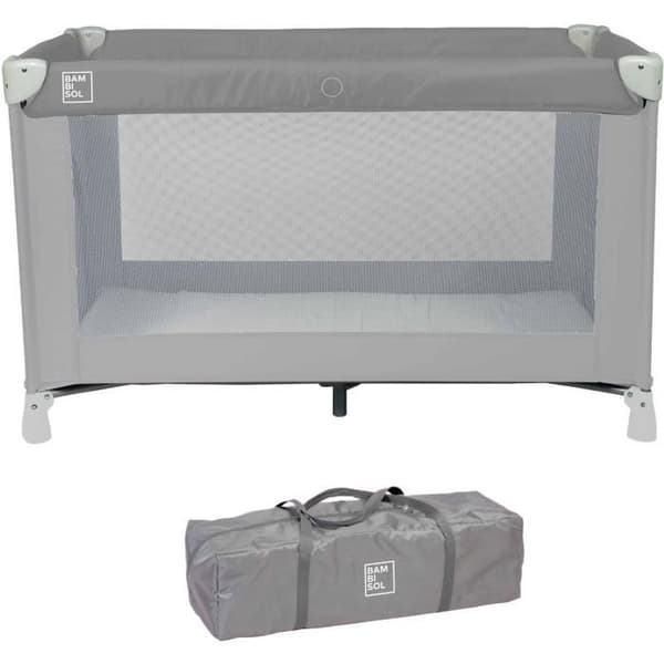 BAMBISOL resesäng 120x60 cm - Från födsel till 3 månader - Madrass och bärväska ingår