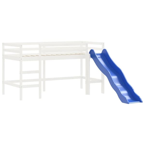 vidaXL Lasten parvisänky tornilla pinkki 90x190 cm täysi mänty