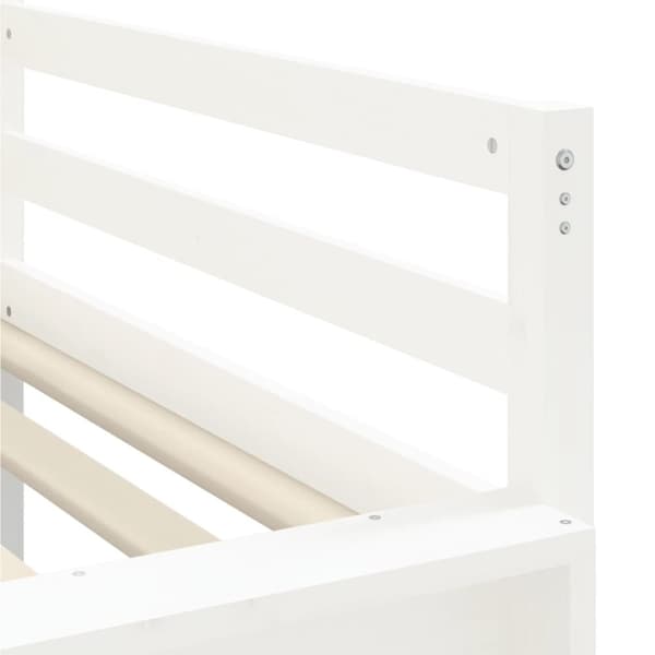 vidaXL Lasten parvisänky tornilla sininen 90x200 cm täysi mänty