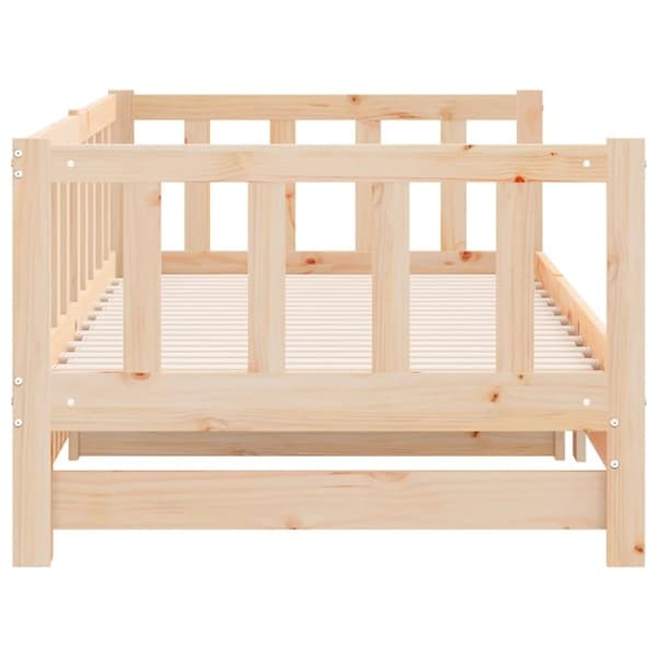 vidaXL daybed med udtræk 90x200 cm massivt fyrretræ