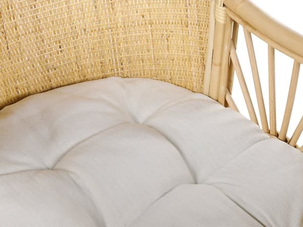 Babyseng Rattan Babyvugge Boho Design Moseskurv Flettet Vuggeseng til Spædbarn Seng Vugge