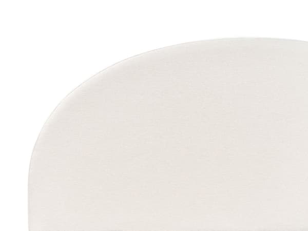 Oppbevaringsseng Lysebeige polstret polyesterstoff 160 x 200 cm Minimalistisk Retro Design Fotskammel Oppbevaring
