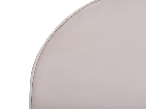 Sänky pastellipinkki 90 x 200 cm samettiverhoilu sälepohja lasten pyöreä pääty moderni