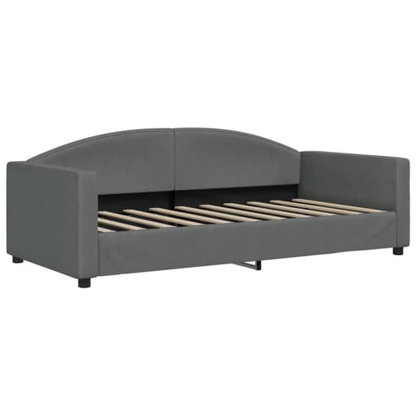 vidaXL daybed med madras 90x190 cm stof mørkegrå