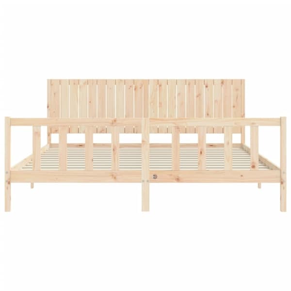 vidaXL Sänky ilman patjaa 200x200 cm täysi mänty