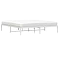 Miniatyrbilde 3 av 9: vidaXL Sengeramme i metall hvit 180x200 cm