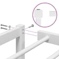 Miniatyrbilde 8 av 9: vidaXL Sengeramme i metall hvit 180x200 cm