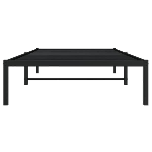 vidaXL Metallinen sängynrunko musta 100x190 cm