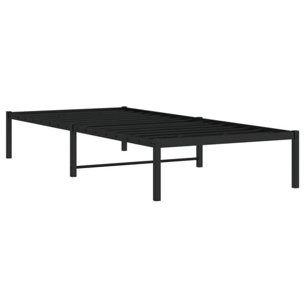 vidaXL Sengeramme svart metall 90x200 cm