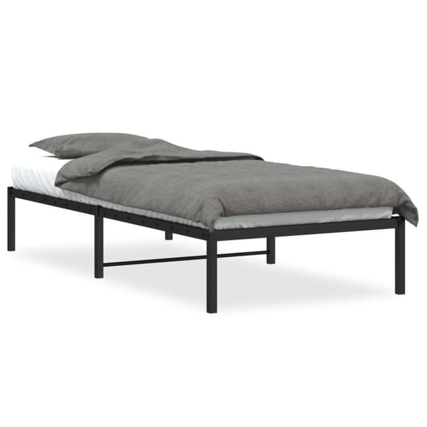 vidaXL Sengeramme svart metall 90x200 cm