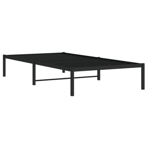 vidaXL Sengeramme i metall svart 107x203 cm