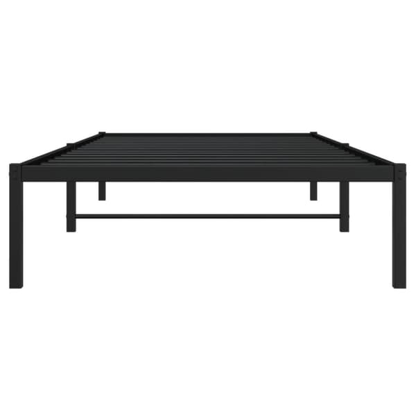 vidaXL Sengeramme i metall svart 107x203 cm