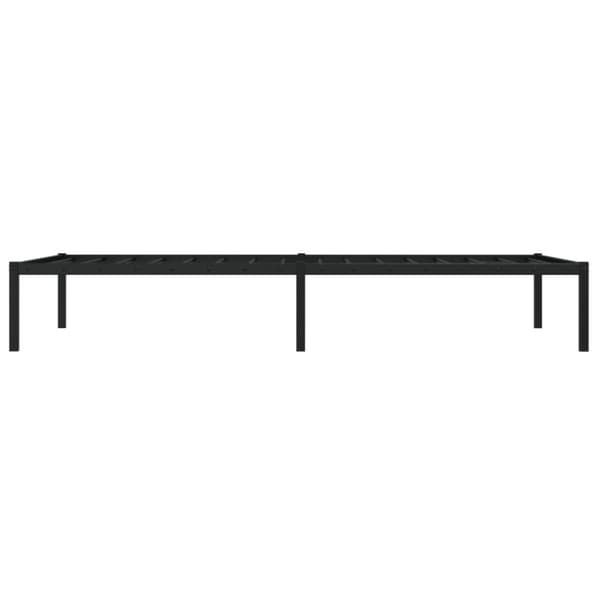vidaXL Sengeramme i metall svart 107x203 cm