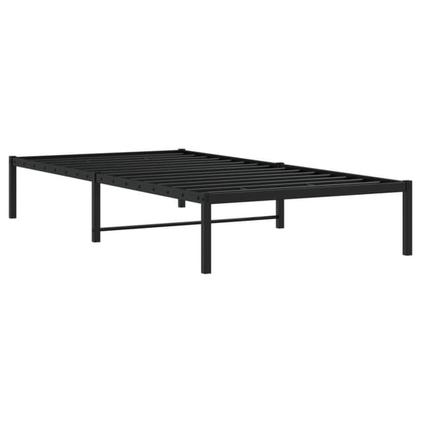 vidaXL Sengeramme i metall svart 107x203 cm