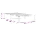 Miniatyrbilde 9 av 9: vidaXL Sengeramme i metall svart 107x203 cm