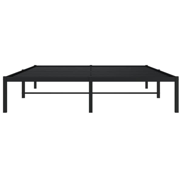 vidaXL Sengeramme i metall svart 160x200 cm