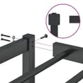 Miniatyrbilde 8 av 9: vidaXL Sengeramme i metall svart 160x200 cm