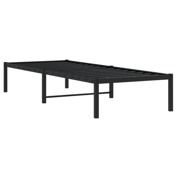 vidaXL Sängram metall svart 80x200 cm