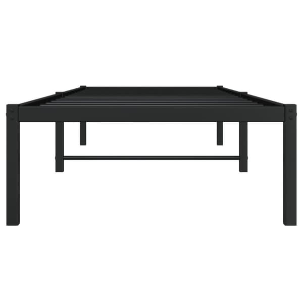 vidaXL Sängram metall svart 80x200 cm