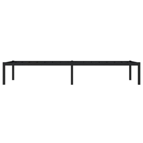vidaXL Sängram metall svart 80x200 cm