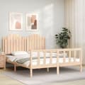 Miniatyrbilde 3 av 11: vidaXL Sengeramme uten madrass 160x200 cm heltre furu