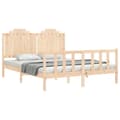 Miniatyrbilde 4 av 11: vidaXL Sengeramme uten madrass 160x200 cm heltre furu