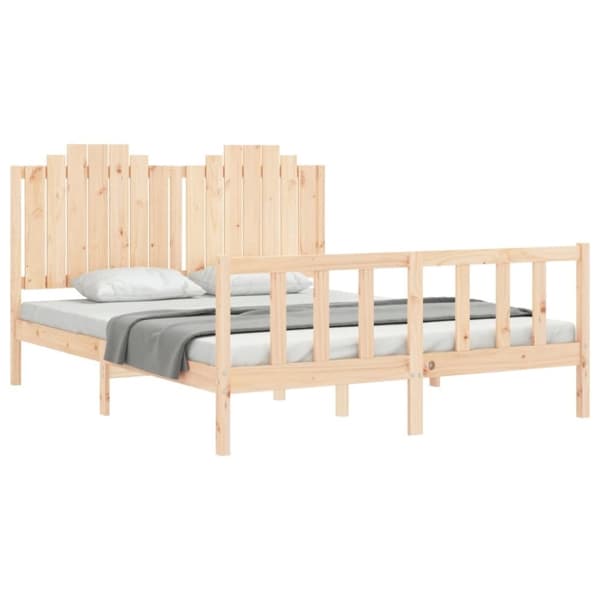 vidaXL Sengeramme uten madrass 160x200 cm heltre furu