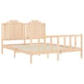 Miniatyrbilde 5 av 11: vidaXL Sengeramme uten madrass 160x200 cm heltre furu