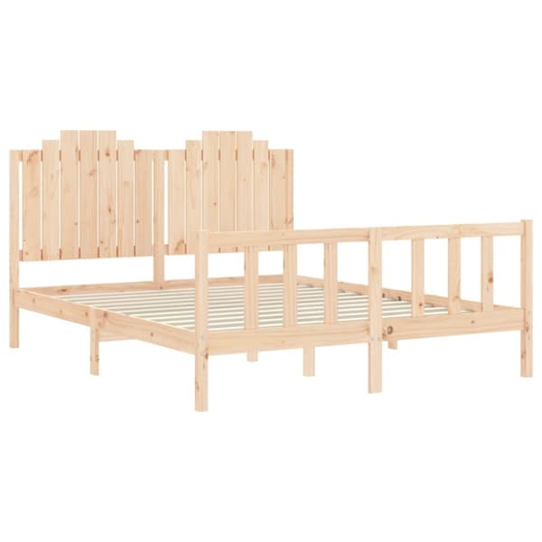 vidaXL Sengeramme uten madrass 160x200 cm heltre furu