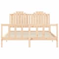 Miniatyrbilde 6 av 11: vidaXL Sengeramme uten madrass 160x200 cm heltre furu