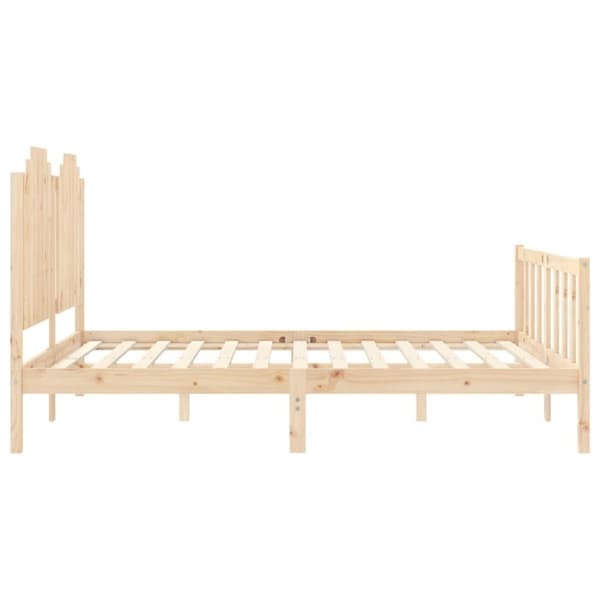 vidaXL Sengeramme uten madrass 160x200 cm heltre furu