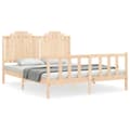 Miniatyrbilde 2 av 11: vidaXL Sengeramme uten madrass 160x200 cm heltre furu