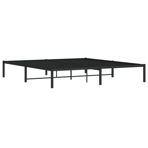 vidaXL sengeramme 180x200 cm metal sort