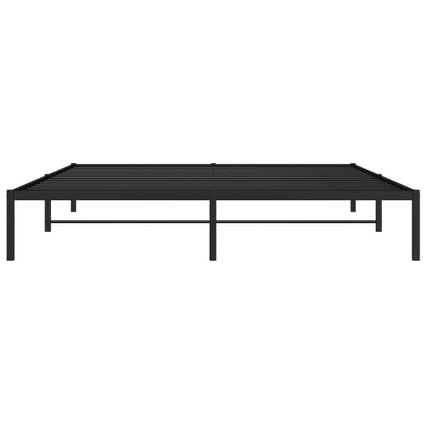 vidaXL sengeramme 180x200 cm metal sort